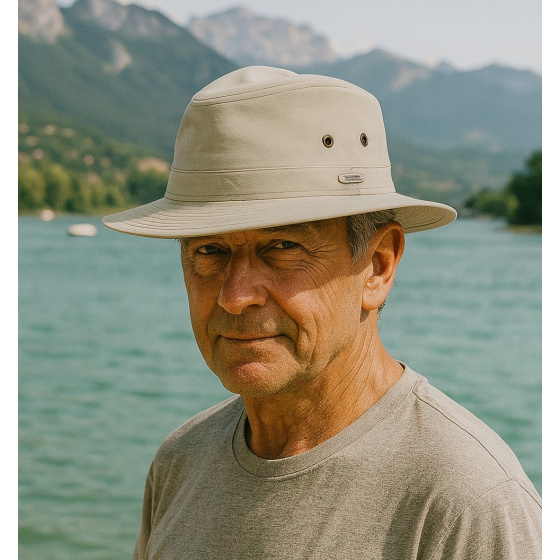 Sandy Beige Cotton Auckland Traveller Hat - Traclet