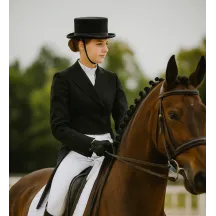 Chapeau Dressage Feutre Poil 10 cm Noir - Guerra 1855