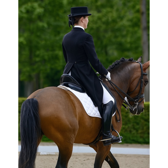 10 cm Black Felt Top Hat for Dressage - Guerra 1855 10 cm Black Felt Top Hat for Dressage - Guerra 1855
