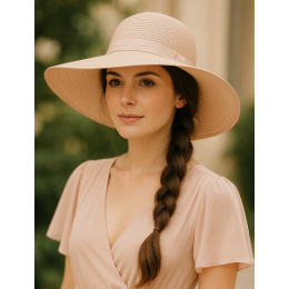 Rosie Anti UPF 50+ Beige Wide-brimmed Hat - House Of Ord