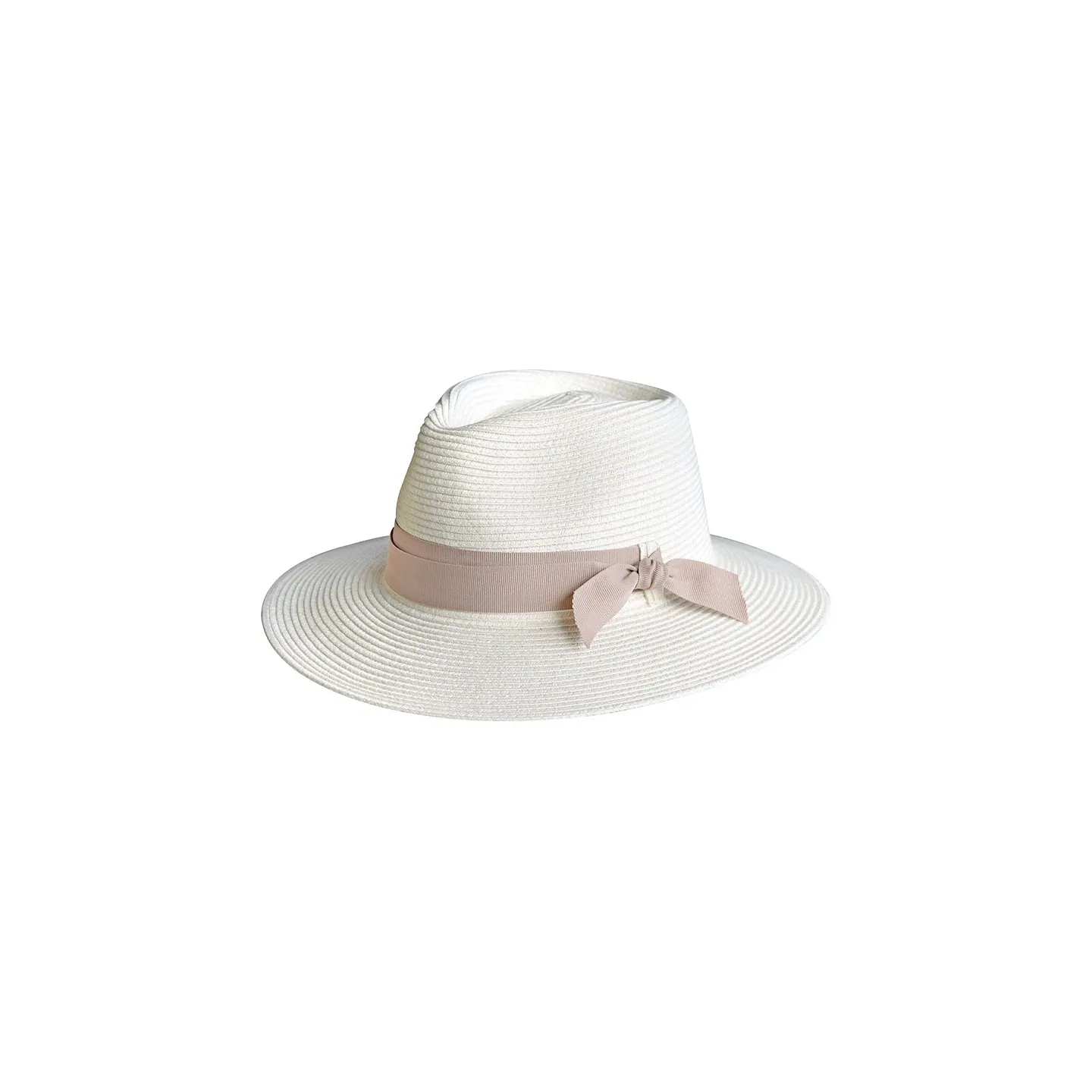 Sienna Cream White Fedora Hat UPF50+ - House of Ord