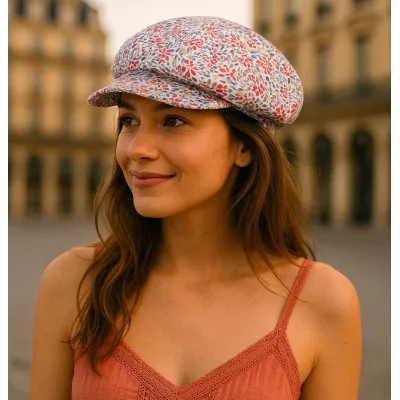 Cotton Newsboy Cap Plaisance - Traclet  Reference: 22245| Traclet Hat Shop