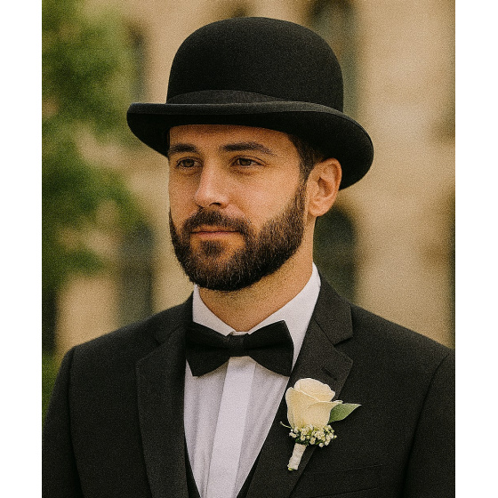 Brits Bowler Hat in Wool Felt - Fléchet