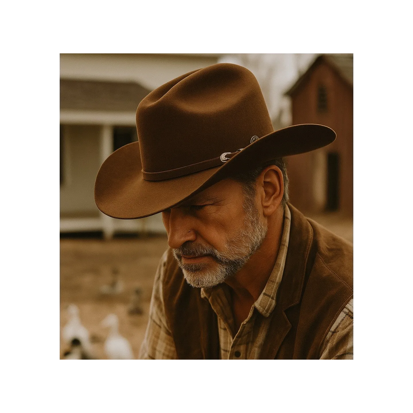 Chapeau Western Cattleman Feutre Marron - American Hat Makers