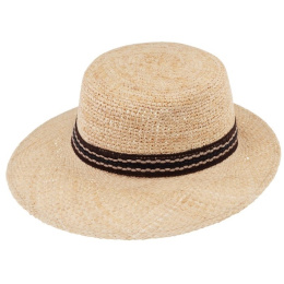 copy of Bettina Large Visor Cap Natural Straw - Traclet