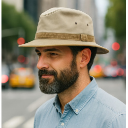 Chapeau Safari Coton Tabora 2 Coloris UPF 50+ - Crambes