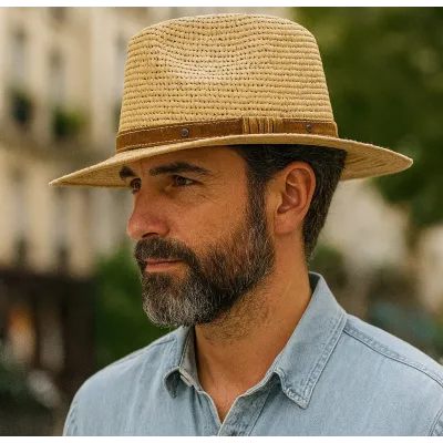 Chapeau Traveller Erice Paille Raphia Naturelle - Traclet