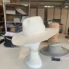 chapeau Fedora blanc