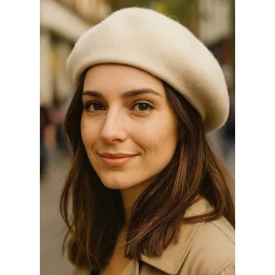 Béret Classique Beige Laine - Traclet