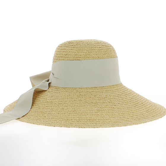 Capeline Donna paclia ala grande large 100% paille