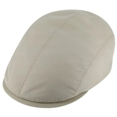 Waterproof Beige Flat Cap - Fiebig Reference: 11507 | Traclet Hat Shop