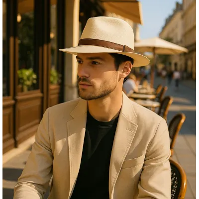 Natural Niccolò Panama Traveler Hat - Traclet Reference: 22275| Chapellerie Traclet