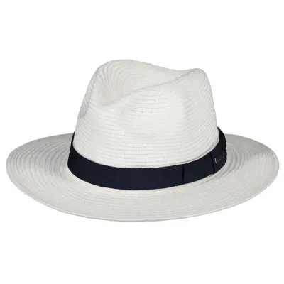 White Aveloz Fedora Hat - Barts ref 22278 traclet hat shop