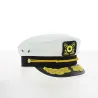 Une casquette de marin des plus fidèle, faite avec un judicieux mélange de blanc et de noir.