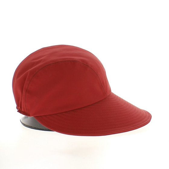 Casquette grande visière Hélène rouge