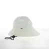 White Sabine wide visor bucket hat