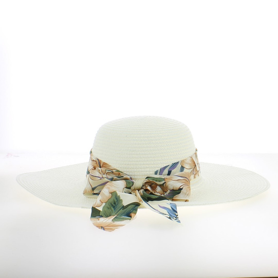 copy of Capeline Carol ruban fleuri 100% paille