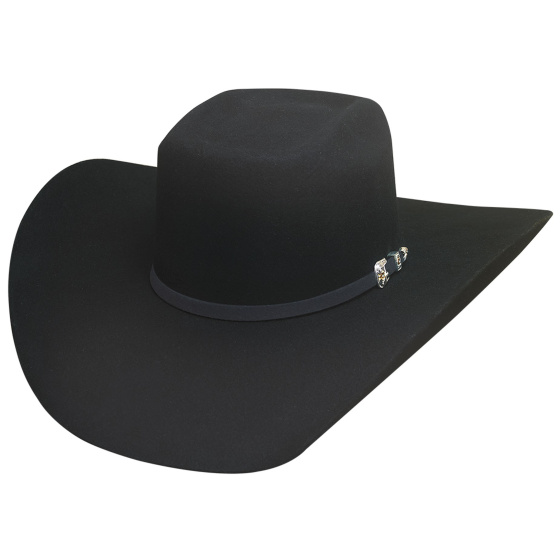 Chapeau Western Country Double Kicker 8X Noir