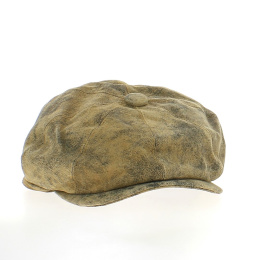 Casquette 8 Côtes Cuir Vintage