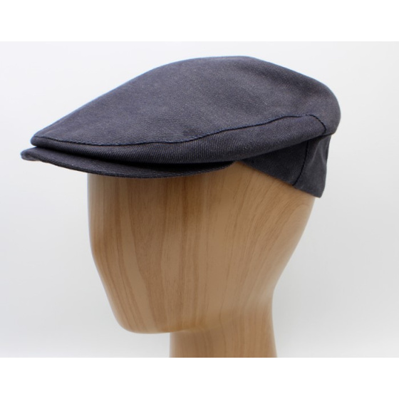 Casquette Plate D'été Lin & Coton Bleu - Traclet
