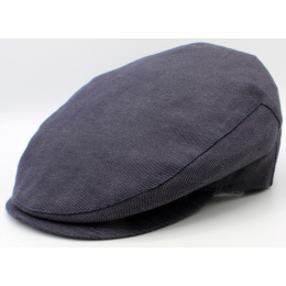 Casquette Plate D'été Lin & Coton Bleu - Traclet
