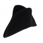 copy of First Empire Black Wool Felt Bicorn - Traclet