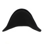 Bicorne 1er Empire feutre laine noir sans garniture- Traclet