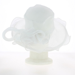 copy of Corinne Straw Ceremonial Wide-Brimmed Hat Sisal Made in France - Traclet