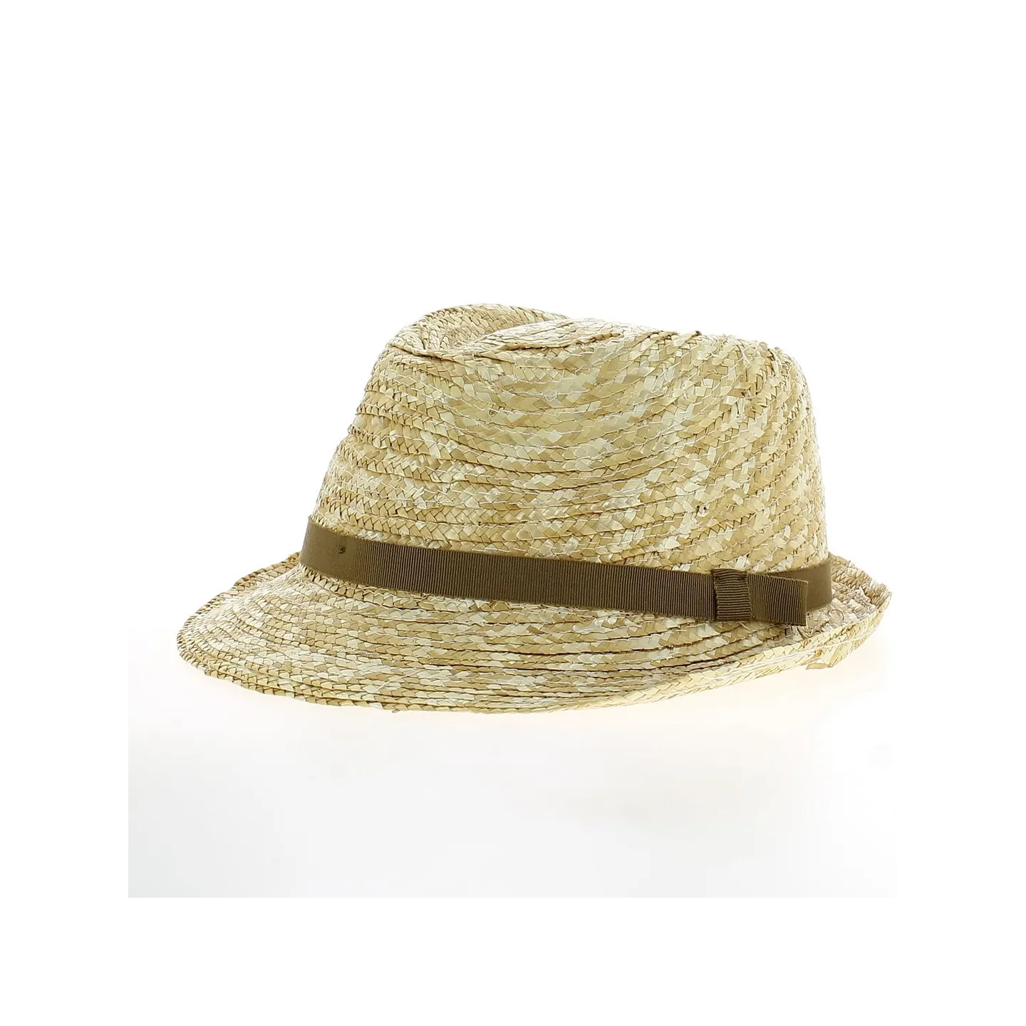 Caramel Natural Straw Pachuca Trilby Hat - Traclet  Reference : 10604 | Traclet Millinery
