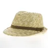 Caramel Natural Straw Pachuca Trilby Hat - Traclet  Reference : 10604 | Traclet Millinery
