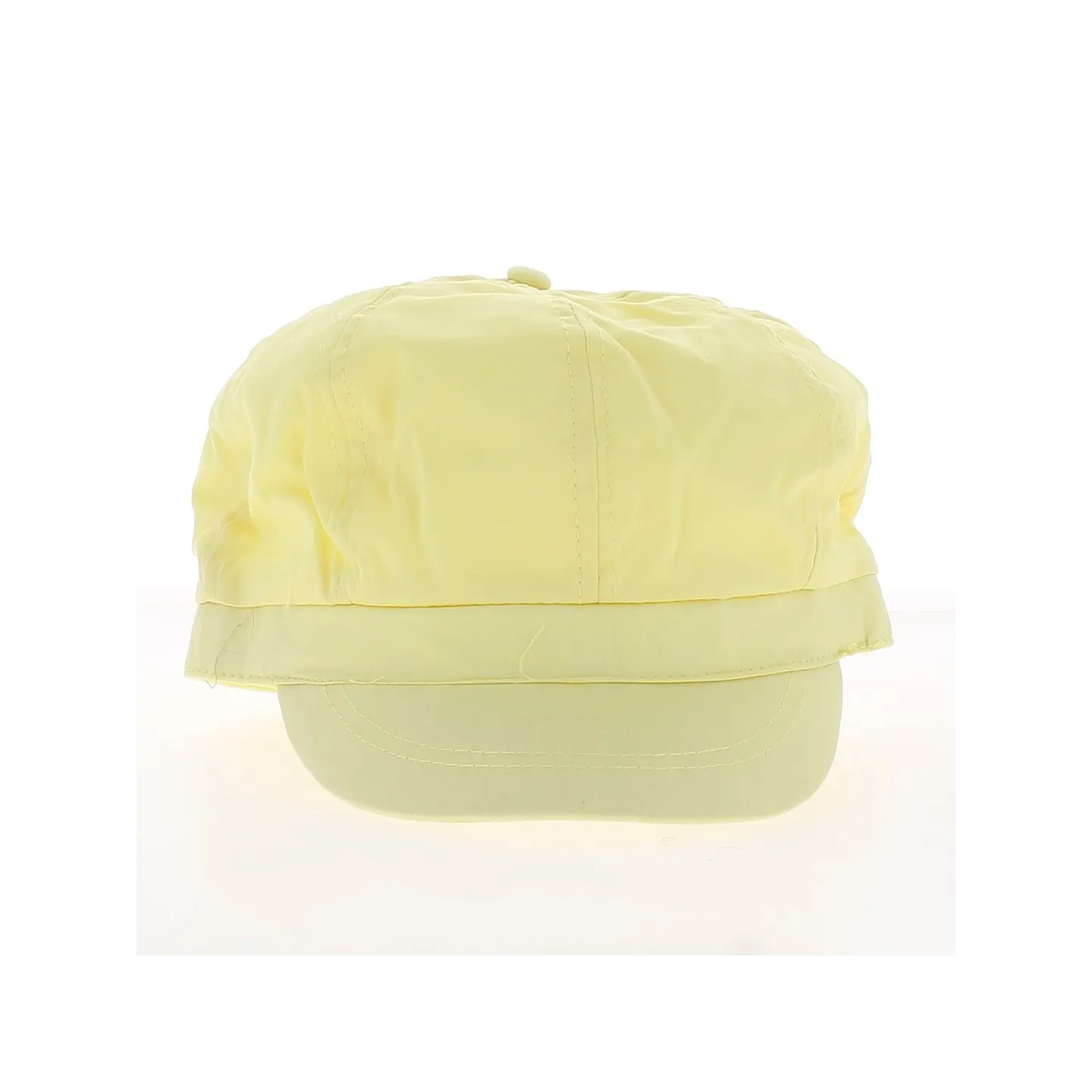 Vanilla Yellow Cotton Newsboy Cap