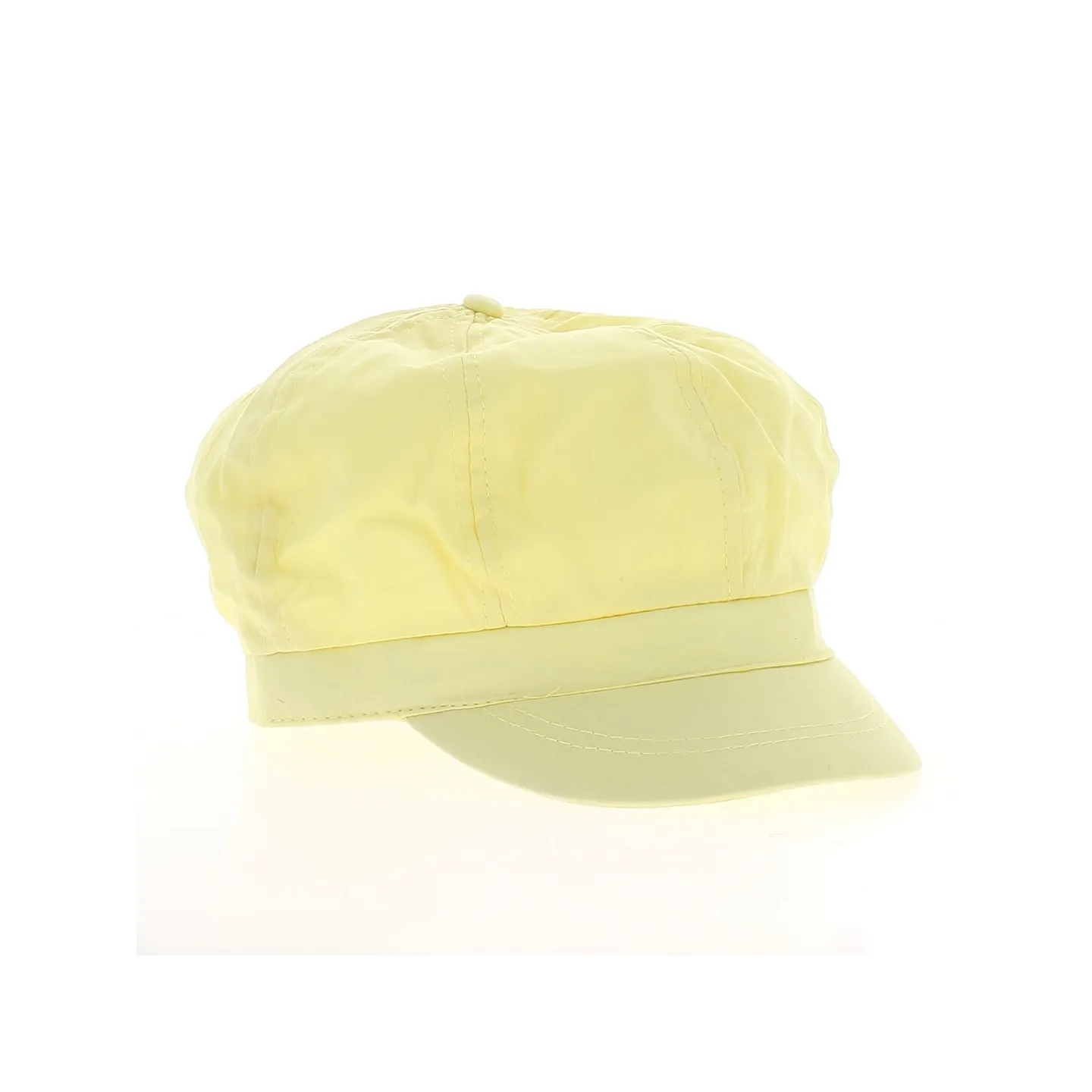 Vanilla Yellow Cotton Newsboy Cap