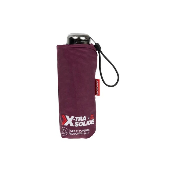 Mini X-TRA Solid Manual Umbrella Plum - Isotoner