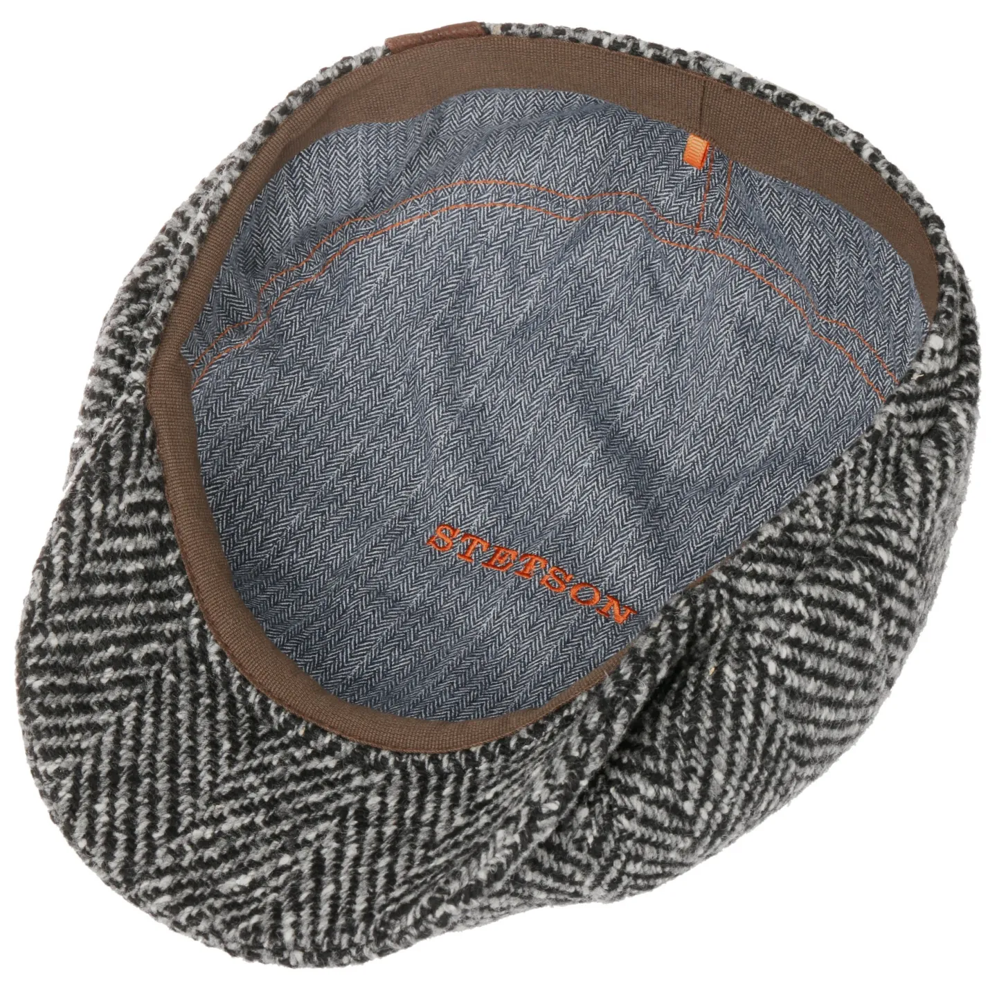 Casquette Hatteras Chevrons Noir et Gris - Stetson Reference : 3035 | Chapellerie Traclet
