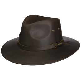 Traveller Hat Spokane Brown Leather - Stetson