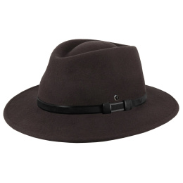 Chapeau Traveller Langres Crushable Feutre Marron - Flechet