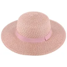 Capeline Eléna Paille Papier Mauve - Traclet