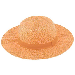 Capeline Eléna Paille Papier Orange - Traclet