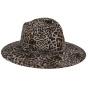 Chapeau Fedora Teramo Léopard Laine - Fléchet