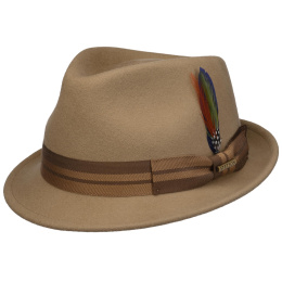 Chapeau Trilby Crotone Feutre Woolfelt Beige - Stetson