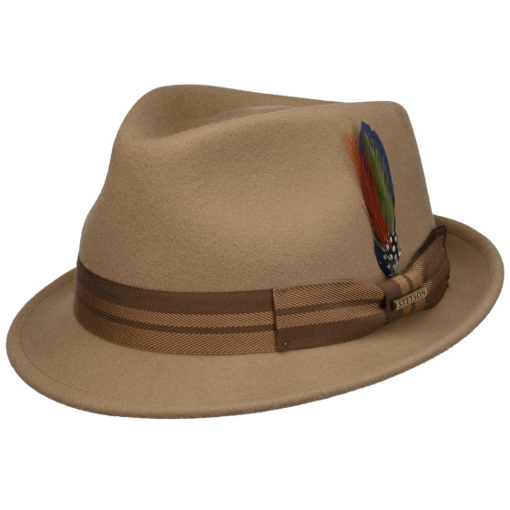 Crotone Beige Woolfelt Trilby Hat - Stetson