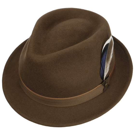 Chapeau Trilby Potenza Woolfelt Feutre Camel - Stetson