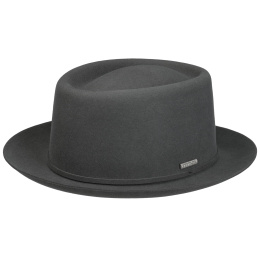 copy of Stetson Durham Porkpie Hat Woolfelt Taupe