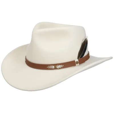 Chapeau Cow-boy Cheyenne Feutre Blanc - Stetson