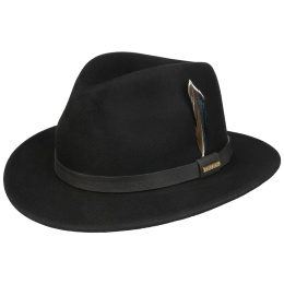 Stetson Traveller Bolzane Woolfelt Black Felt Hat