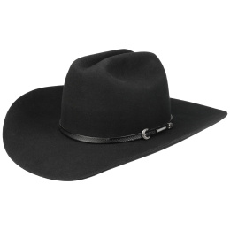 Black Woolfelt Western Deadwood Hat - Stetson