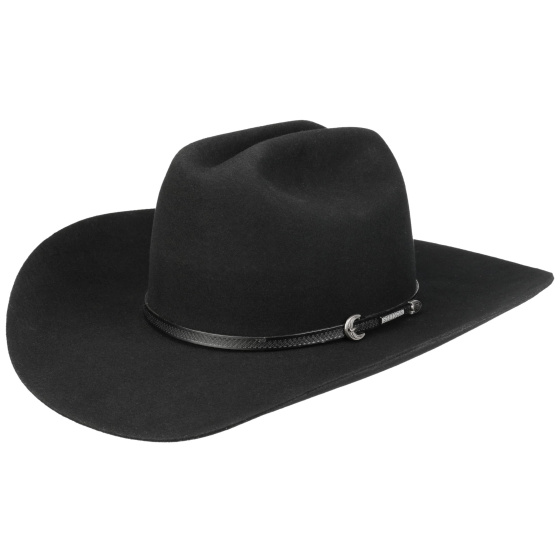 Black Woolfelt Western Deadwood Hat - Stetson