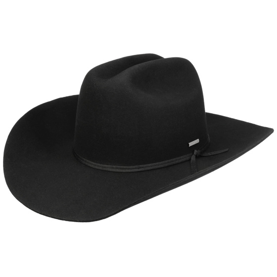 Chapeau Western Bergame Woolfelt Noir - Stetson