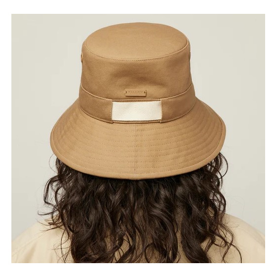 Dark Khaki Wide Brim Canvas Bucket Hat UPF 50+ - Tilley