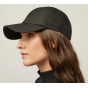 Black Waxed Cotton Baseball Cap - Tilley
